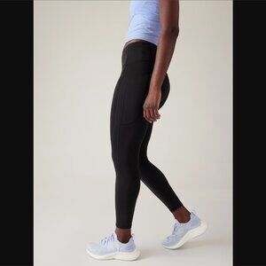 Athleta  Leggings Womens Small Black Ultimate Stash Yoga Pants Athletic Gym Crop